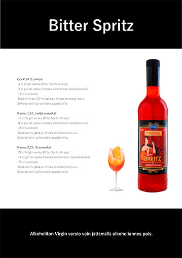 Uutuus! Modo The Virgin Series Bitter Spritz juomaohje